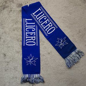 Lucero Soccer Scarf, Blue and White Lucero Scarf, Lucero 2015 Tour Merchandise